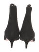Aquazzura Suede Studded Accents Chelsea Boots