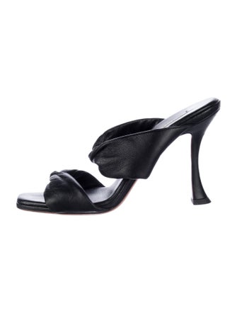 Aquazzura Leather Slides