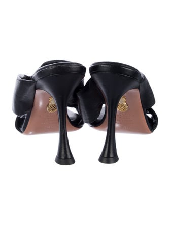 Aquazzura Leather Slides
