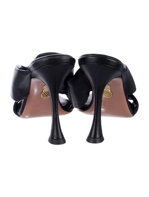 Aquazzura Leather Slides