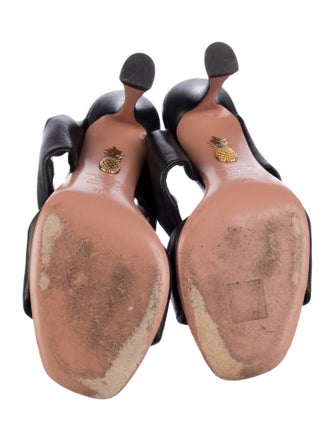 Aquazzura Leather Slides