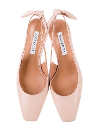 Aquazzura Leather Slingback Pumps