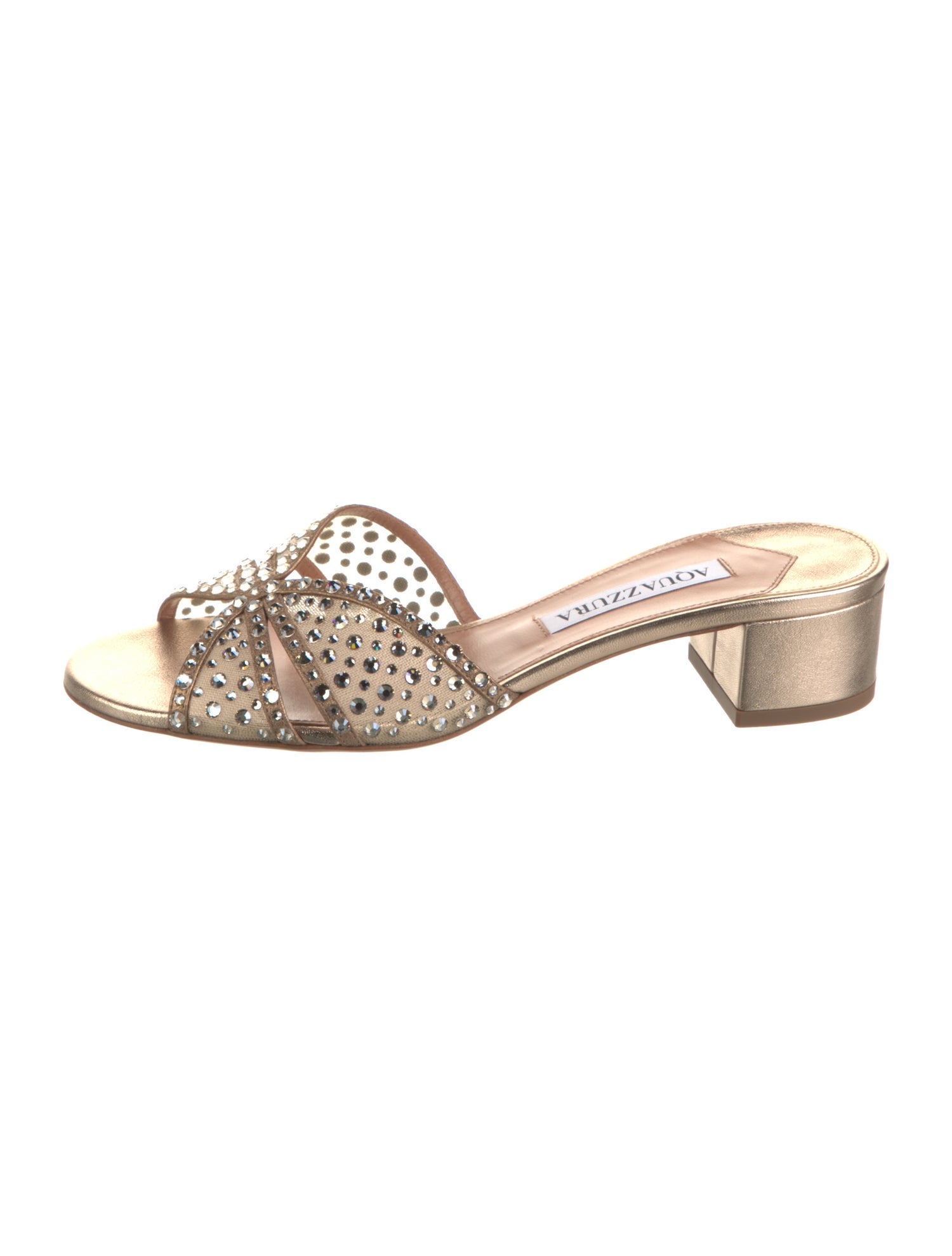 Aquazzura Mesh Slides