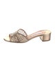 Aquazzura Mesh Slides