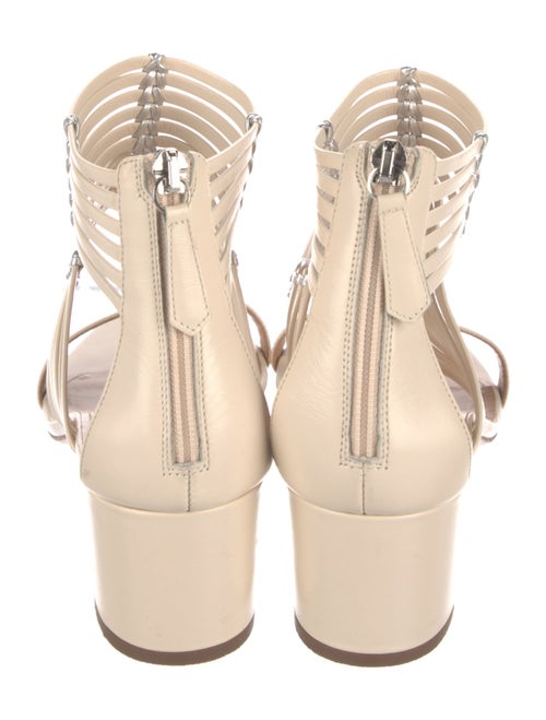 Aquazzura Leather Animal Print Sandals