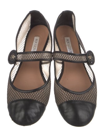 Aquazzura Mesh Mary Jane Flats