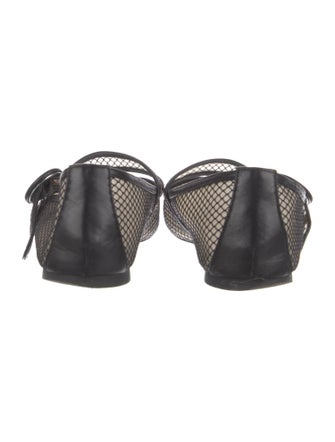 Aquazzura Mesh Mary Jane Flats