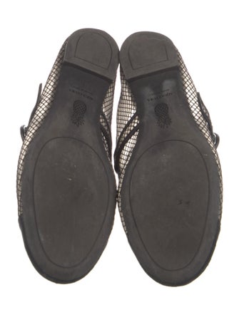 Aquazzura Mesh Mary Jane Flats