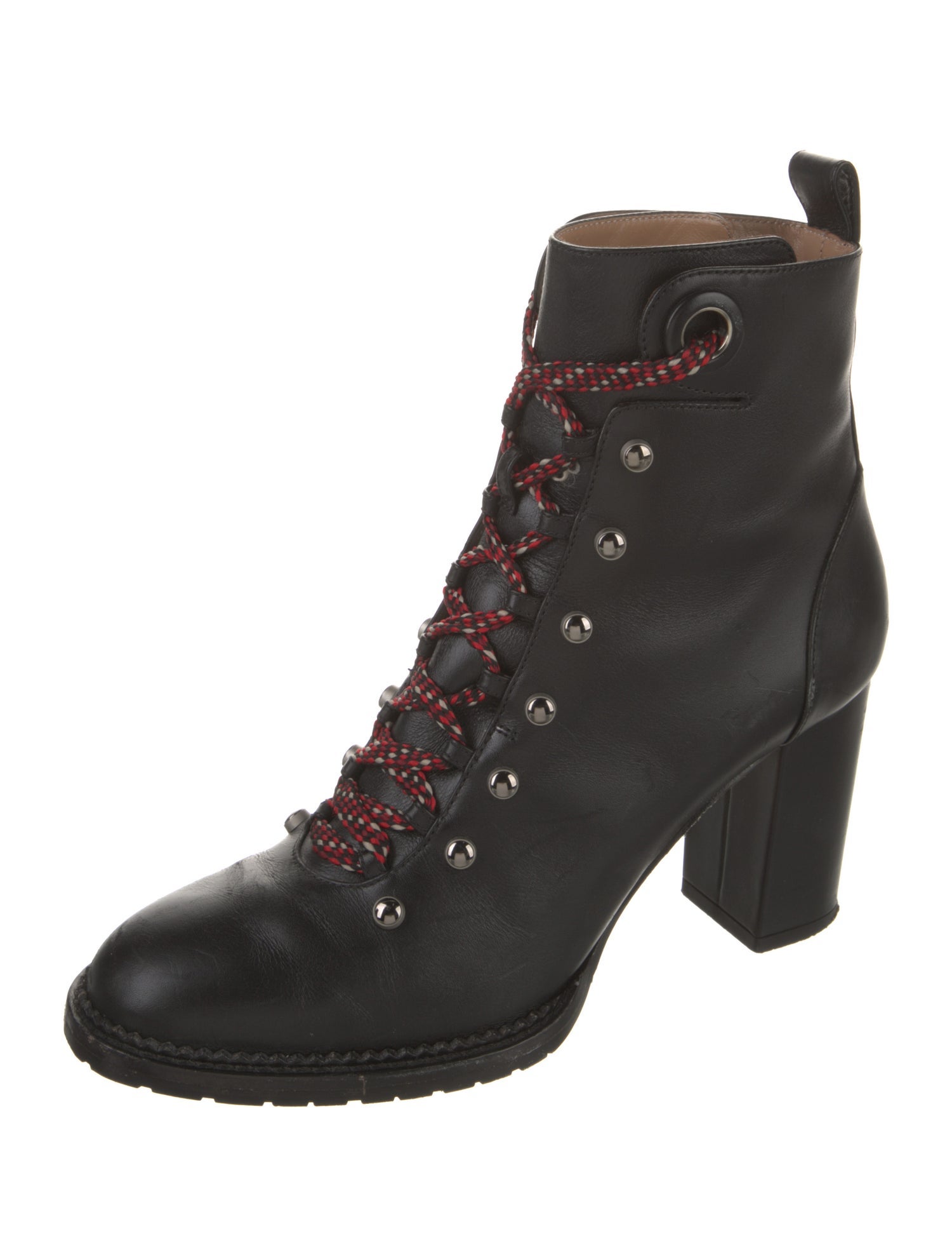 Aquazzura Leather Lace-Up Boots