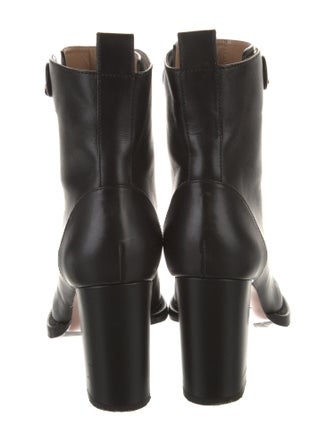 Aquazzura Leather Lace-Up Boots