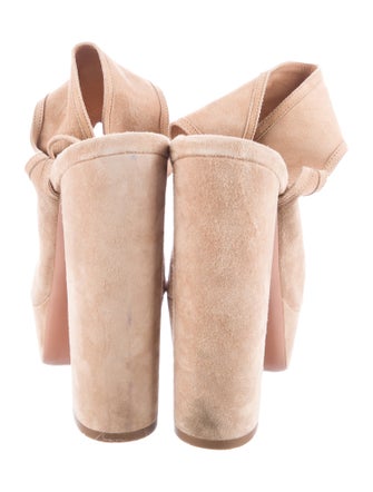 Aquazzura Suede Slingback Sandals