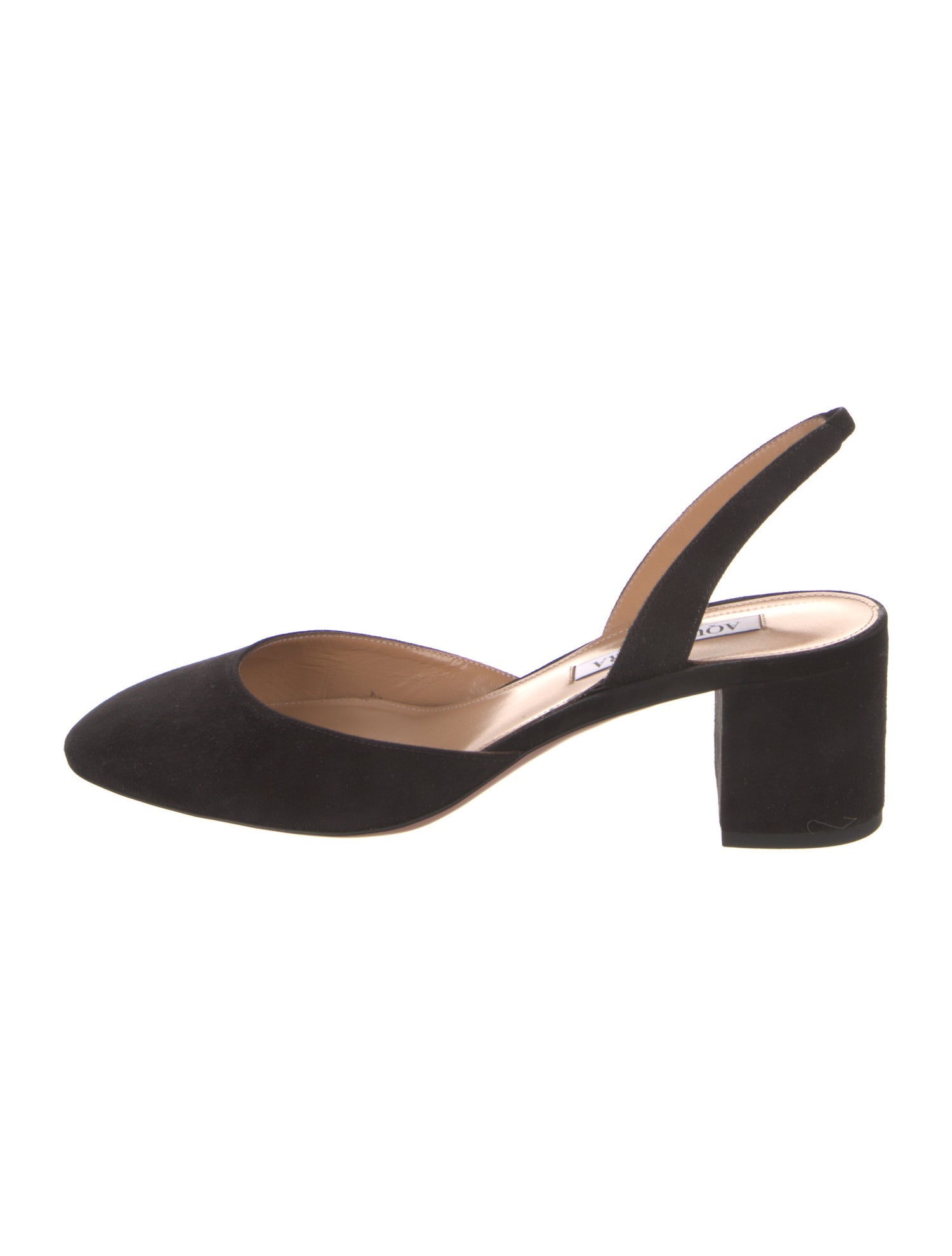 Aquazzura Suede Slingback Pumps