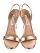 Aquazzura Leather Slingback Sandals