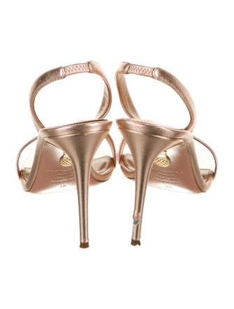 Aquazzura Leather Slingback Sandals