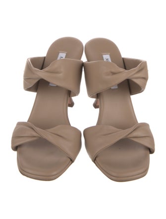 Aquazzura Leather Slides