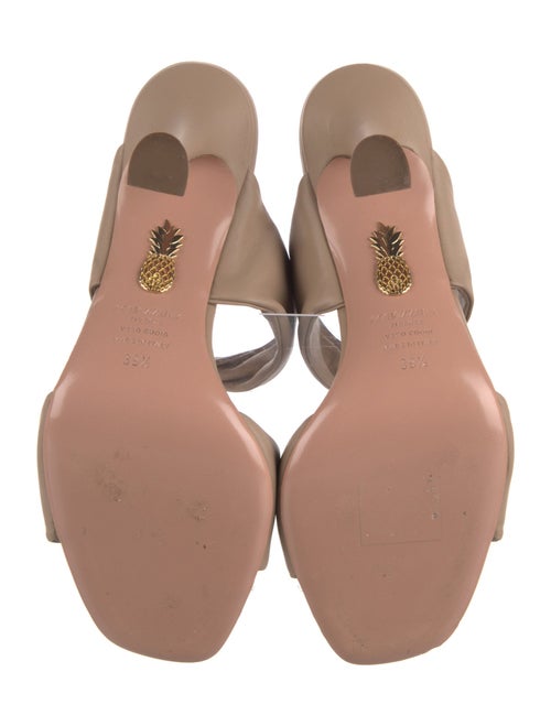 Aquazzura Leather Slides