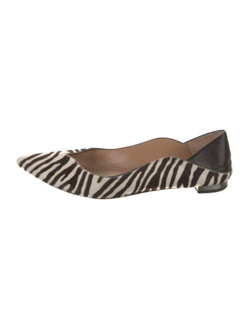 Aquazzura Ponyhair Animal Print Ballet Flats