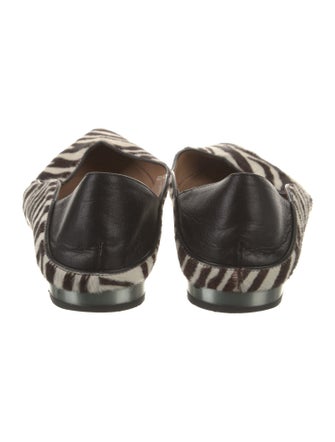 Aquazzura Ponyhair Animal Print Ballet Flats