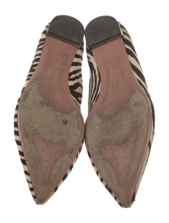Aquazzura Ponyhair Animal Print Ballet Flats