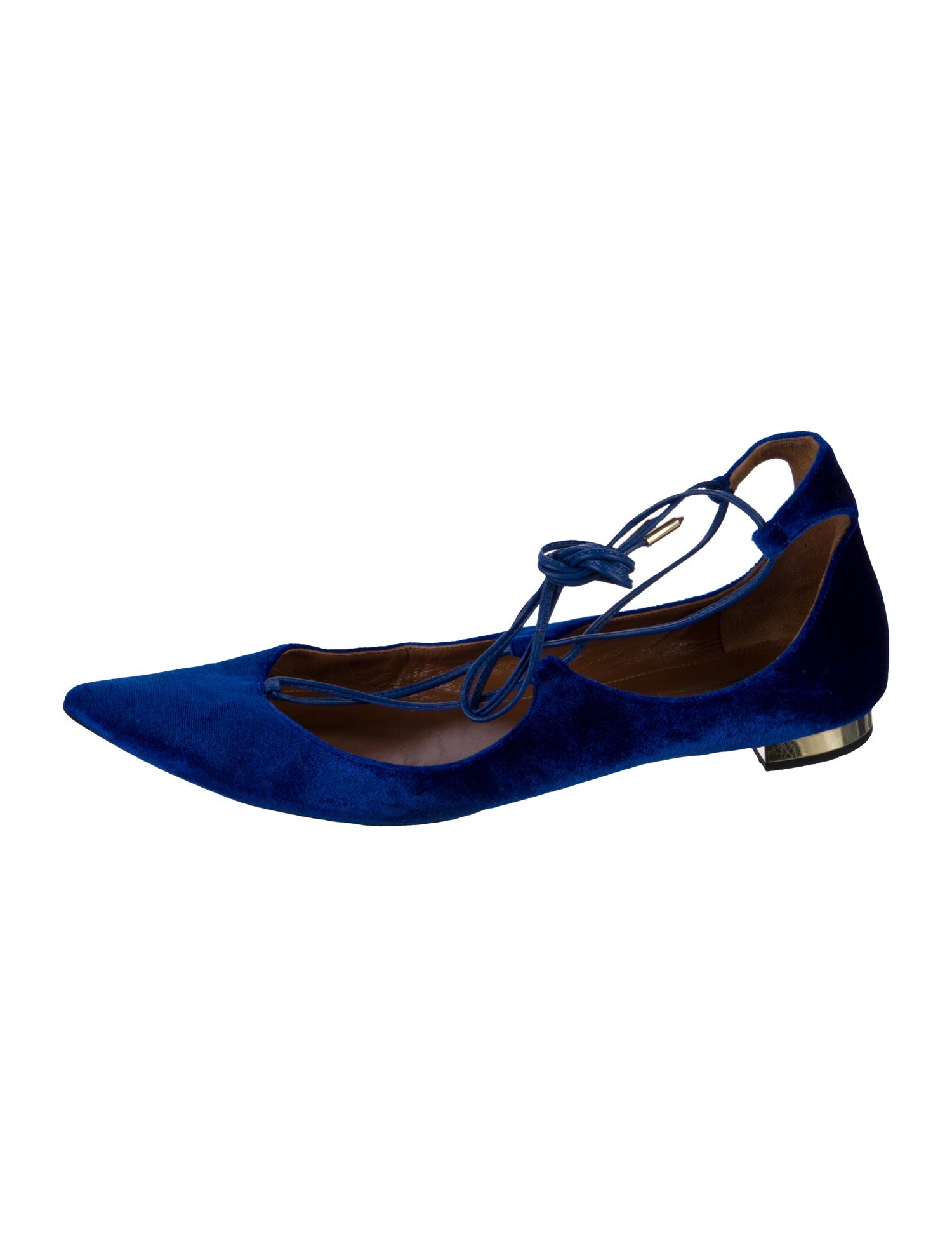 Aquazzura Velvet Ballet Flats