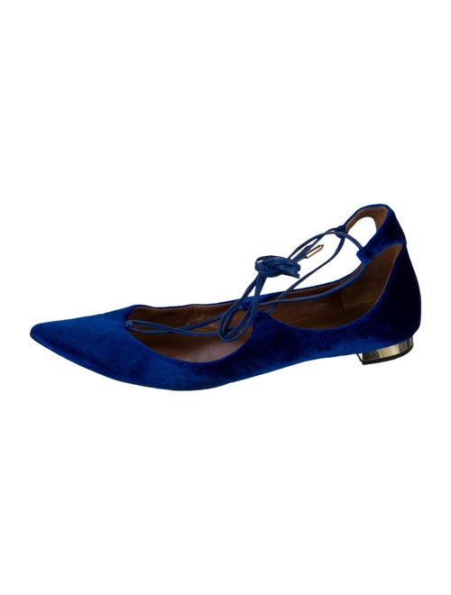Aquazzura Velvet Ballet Flats