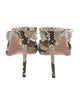 Aquazzura Snakeskin Animal Print Mules
