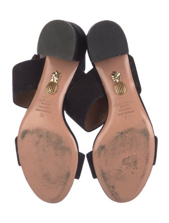 Aquazzura Suede Gladiator Sandals