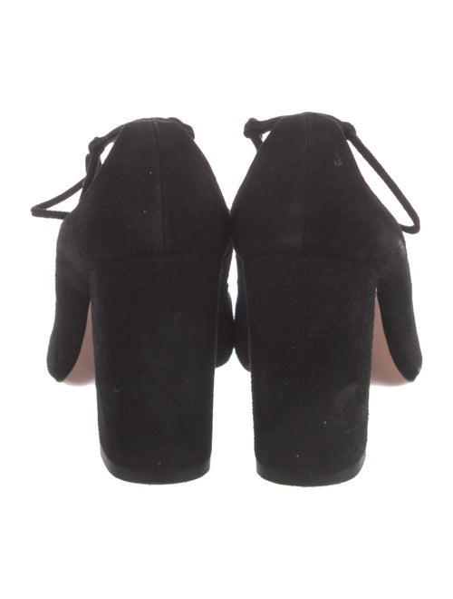 Aquazzura Suede T-Strap Pumps