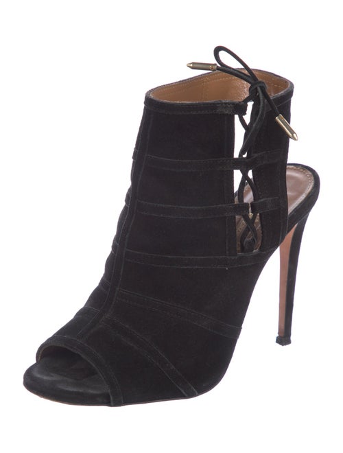 Aquazzura Suede Slingback Pumps