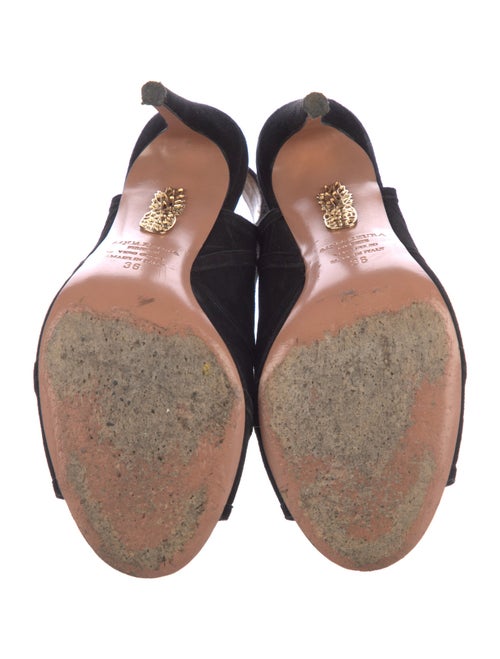 Aquazzura Suede Slingback Pumps