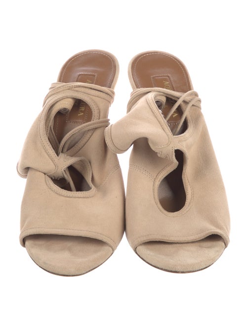 Aquazzura Suede Slingback Pumps