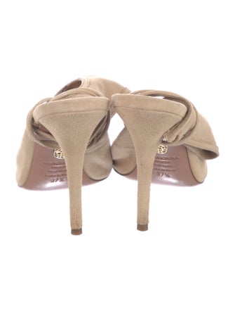 Aquazzura Suede Slingback Pumps