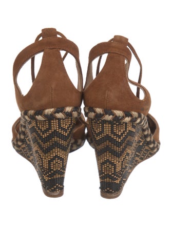 Aquazzura Suede Printed Pumps