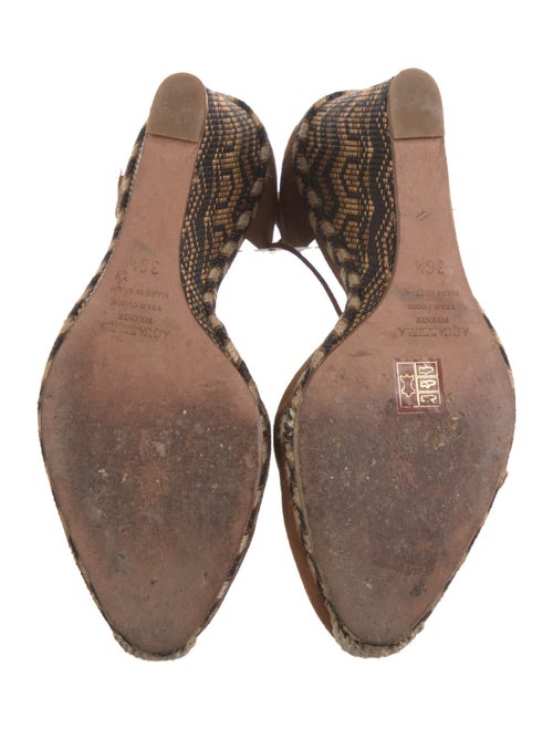 Aquazzura Suede Printed Pumps