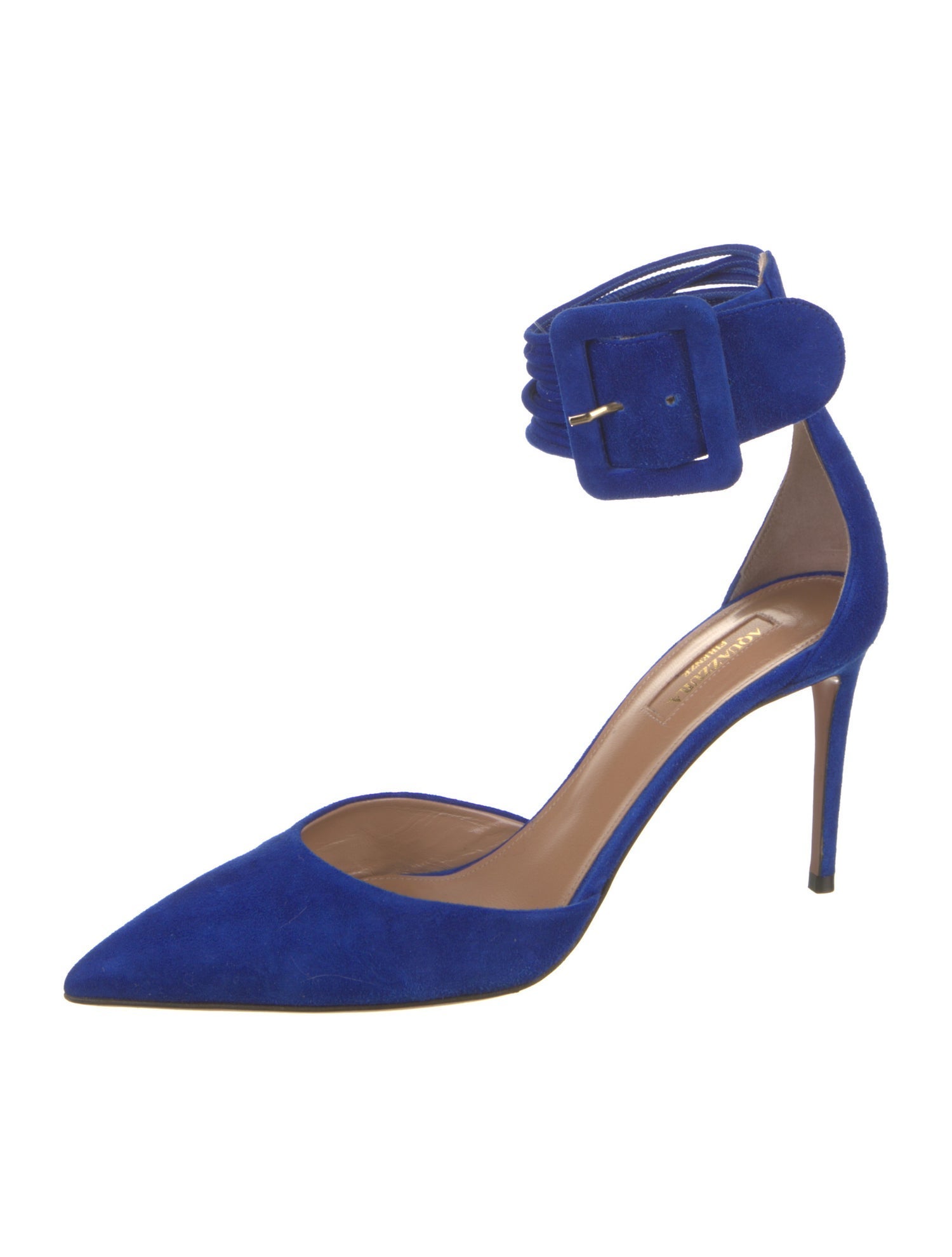 Aquazzura Suede D'Orsay Pumps
