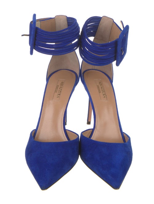 Aquazzura Suede D'Orsay Pumps
