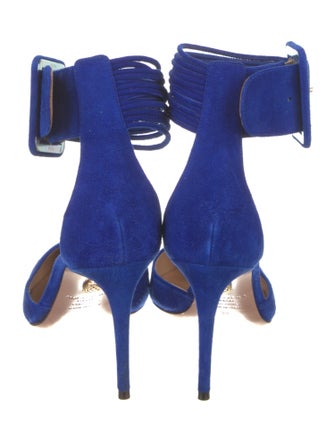 Aquazzura Suede D'Orsay Pumps