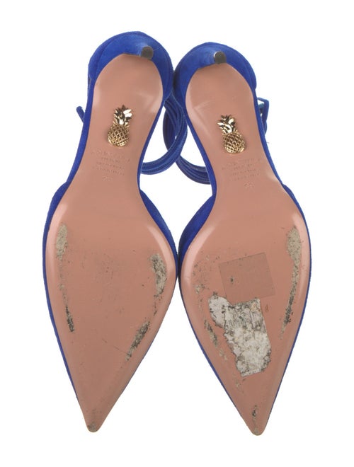 Aquazzura Suede D'Orsay Pumps
