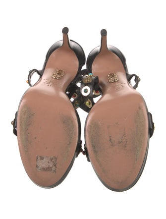 Aquazzura Leather T-Strap Sandals