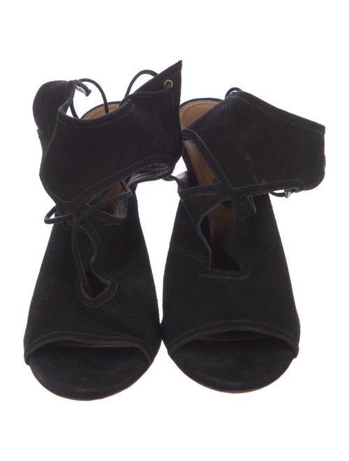Aquazzura Suede Slingback Sandals