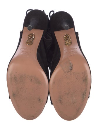 Aquazzura Suede Slingback Sandals