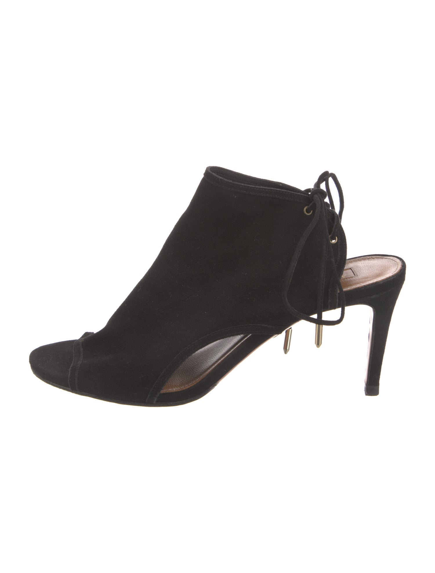 Aquazzura Suede Slingback Sandals