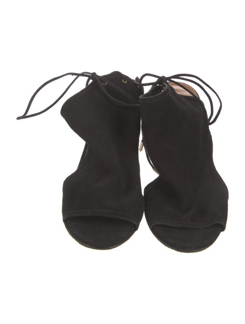 Aquazzura Suede Slingback Sandals