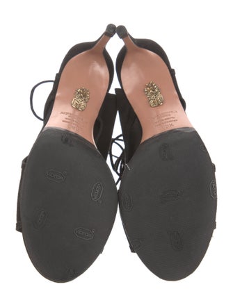 Aquazzura Suede Slingback Sandals