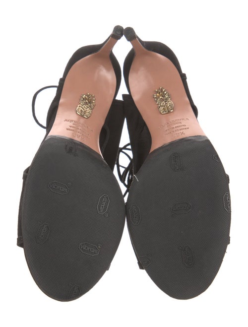 Aquazzura Suede Slingback Sandals