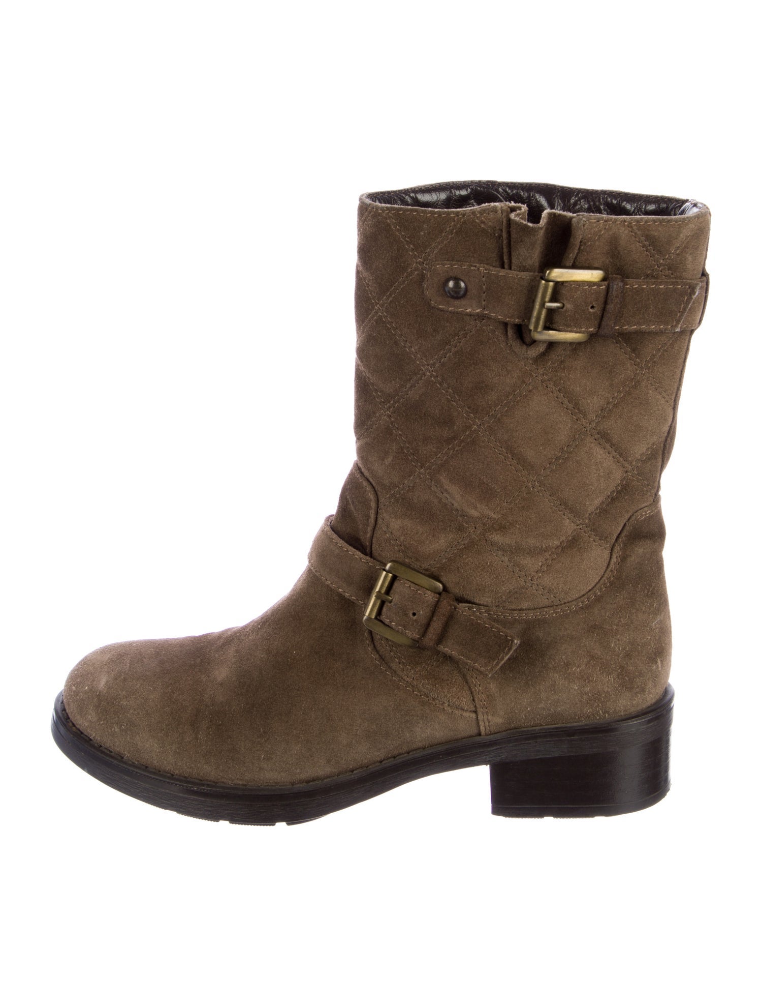 Aquazzura Suede Moto Boots