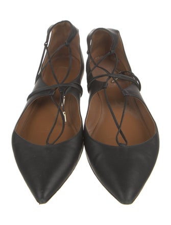 Aquazzura Leather Ballet Flats