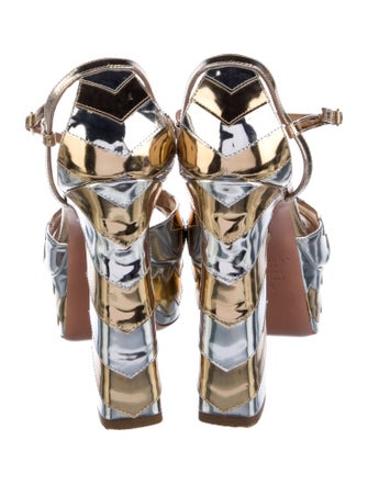 Aquazzura Patent Leather Printed Pumps