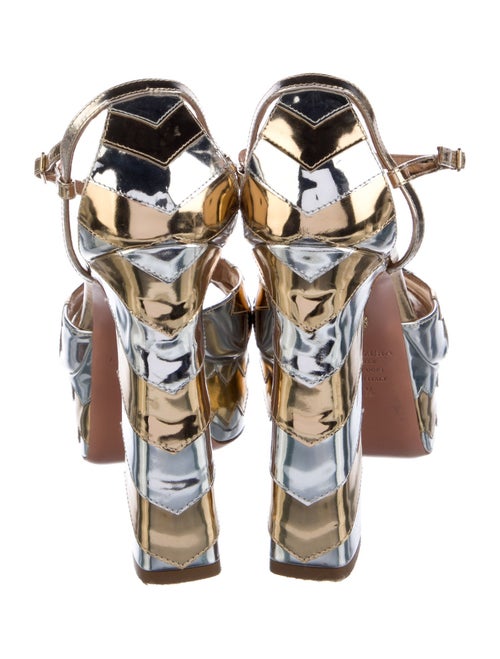 Aquazzura Patent Leather Printed Pumps