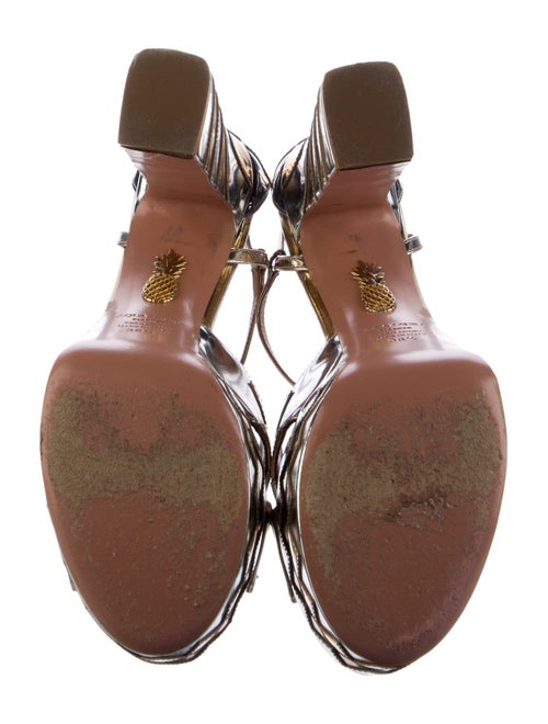 Aquazzura Patent Leather Printed Pumps